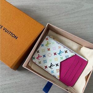 Louis Vuitton White and Pink Multicolor Murakami Romy